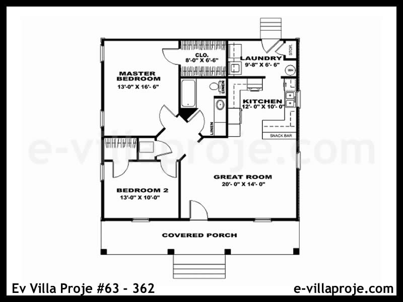 Model 63-362 — 91 m², 1 storey thumbnail 2
