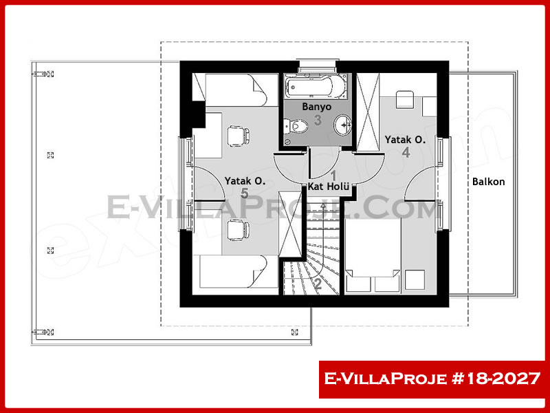 Model 18-2027 — 92 m², 2 storeys thumbnail 3