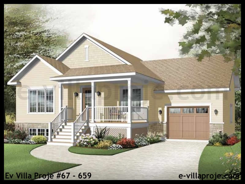 Model 67-659 — 93 m², 1 storey - 67-659