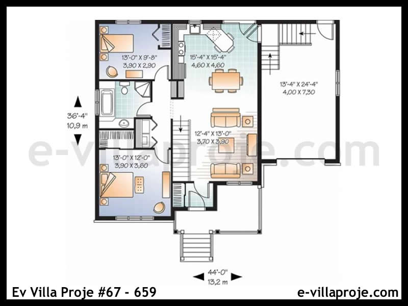 Model 67-659 — 93 m², 1 storey thumbnail 2