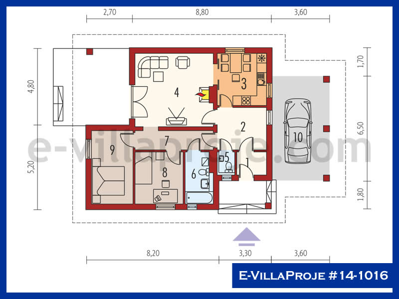 Model 14-1016 — 96 m², 1 storey thumbnail 2