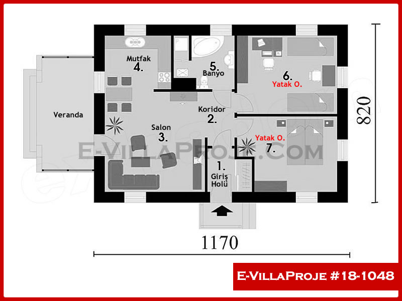 Model 18-1048 — 96 m², 1 storey thumbnail 2