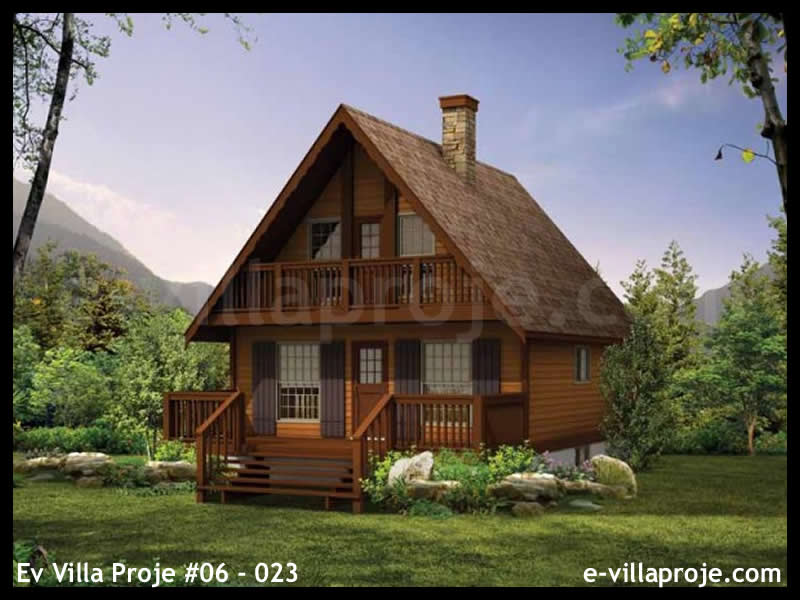 Model 06-023 — 97 m², 2 storeys - 06-023