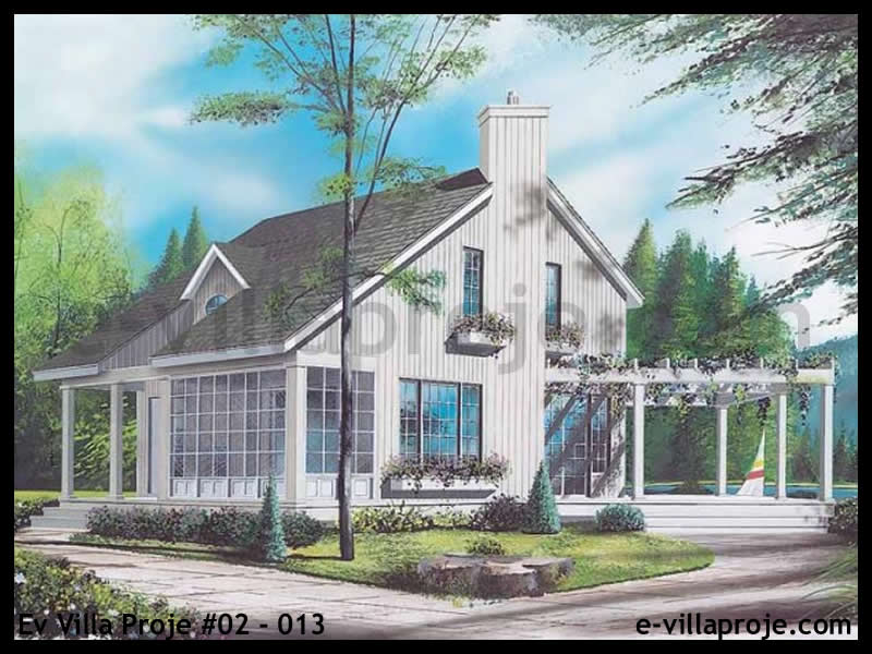 Model 02-013 — 97 m², 2 storeys - 02-013