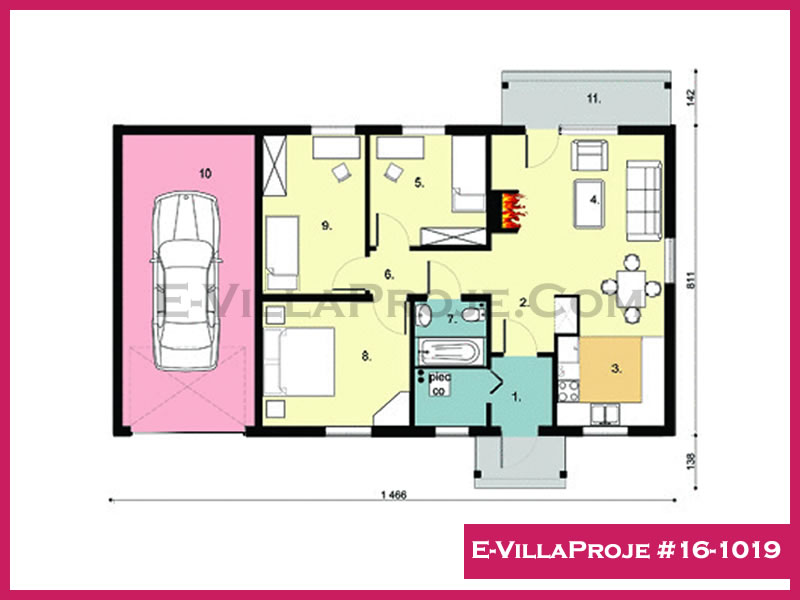 Model 16-1019 — 97 m², 1 storey thumbnail 2