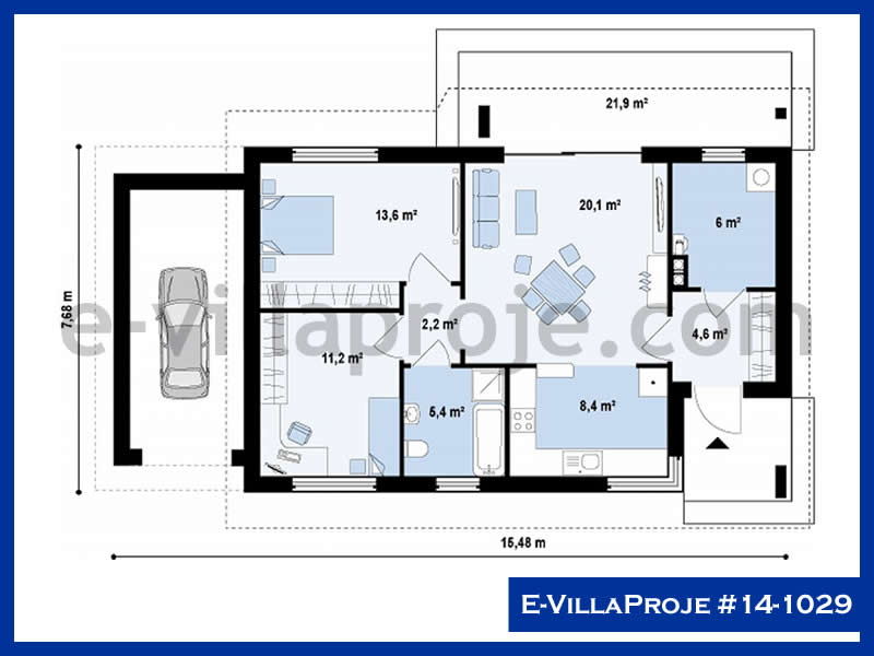 Model 14-1029 — 98 m², 1 storey thumbnail 2