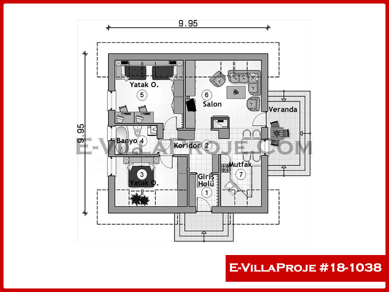 Modell 18-1038 — 99 m², 1 Geschoss thumbnail 2